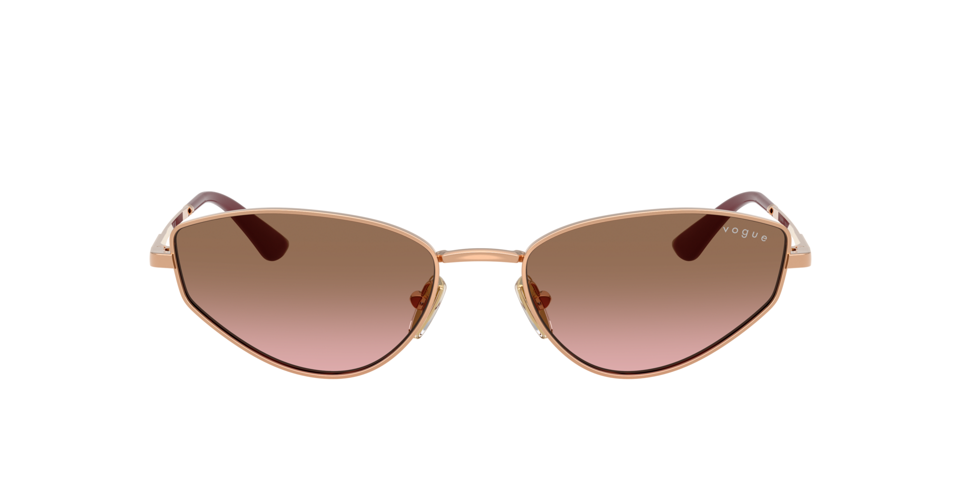 VO4339S Roségoud MetaalSunglass Frames van B24, met getinte lenzen