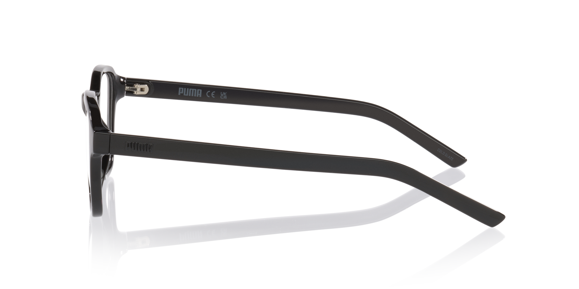 PU0518O Schwarz KunststoffEyeglass Frames von B24, Seitenansicht