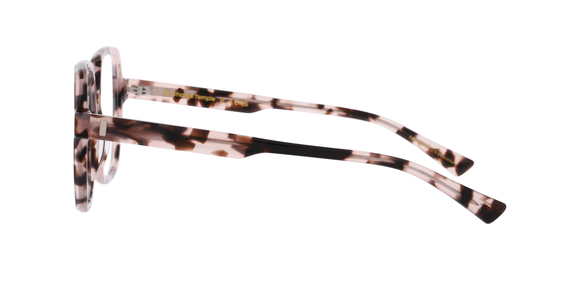 Velar Pink Havana AcetatEyeglass Frames von B24, Seitenansicht