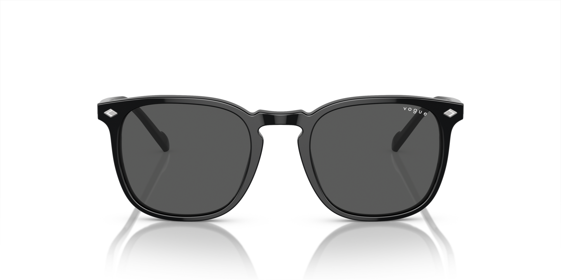 VO5328S Schwarz AcetatSunglass Frames von B24, Vorderansicht