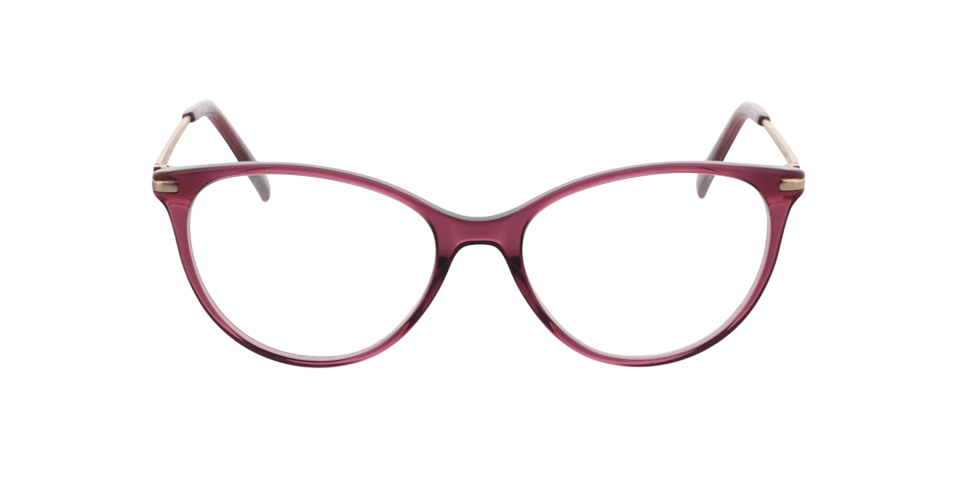 Lauren Crystal Pink  &  Satin Pink Gold AcetatEyeglass Frames von B24, Vorderansicht