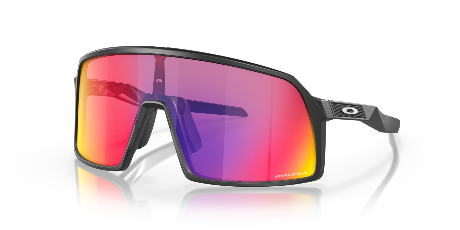 Sutro S Matzwart KunststofSunglass Frames van B24, Hoekweergave