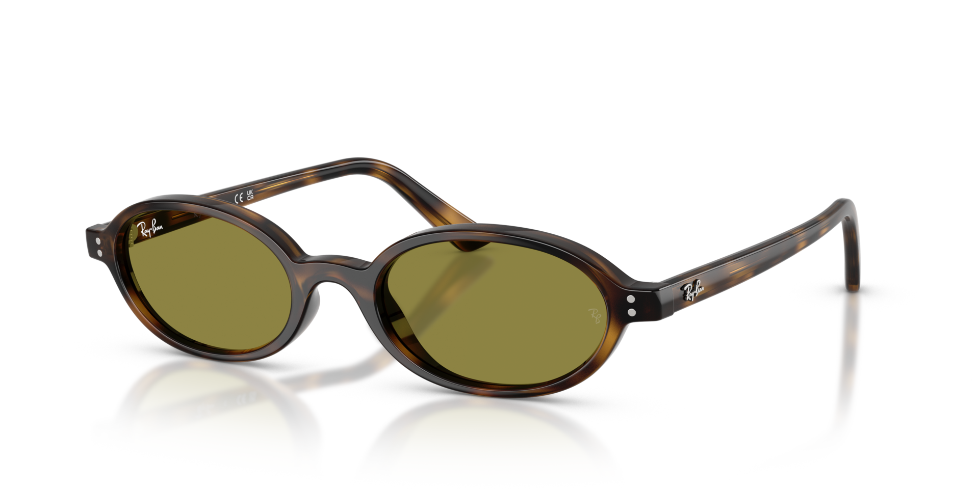 RB4472 Havana KunststofSunglass Frames van B24, Hoekweergave