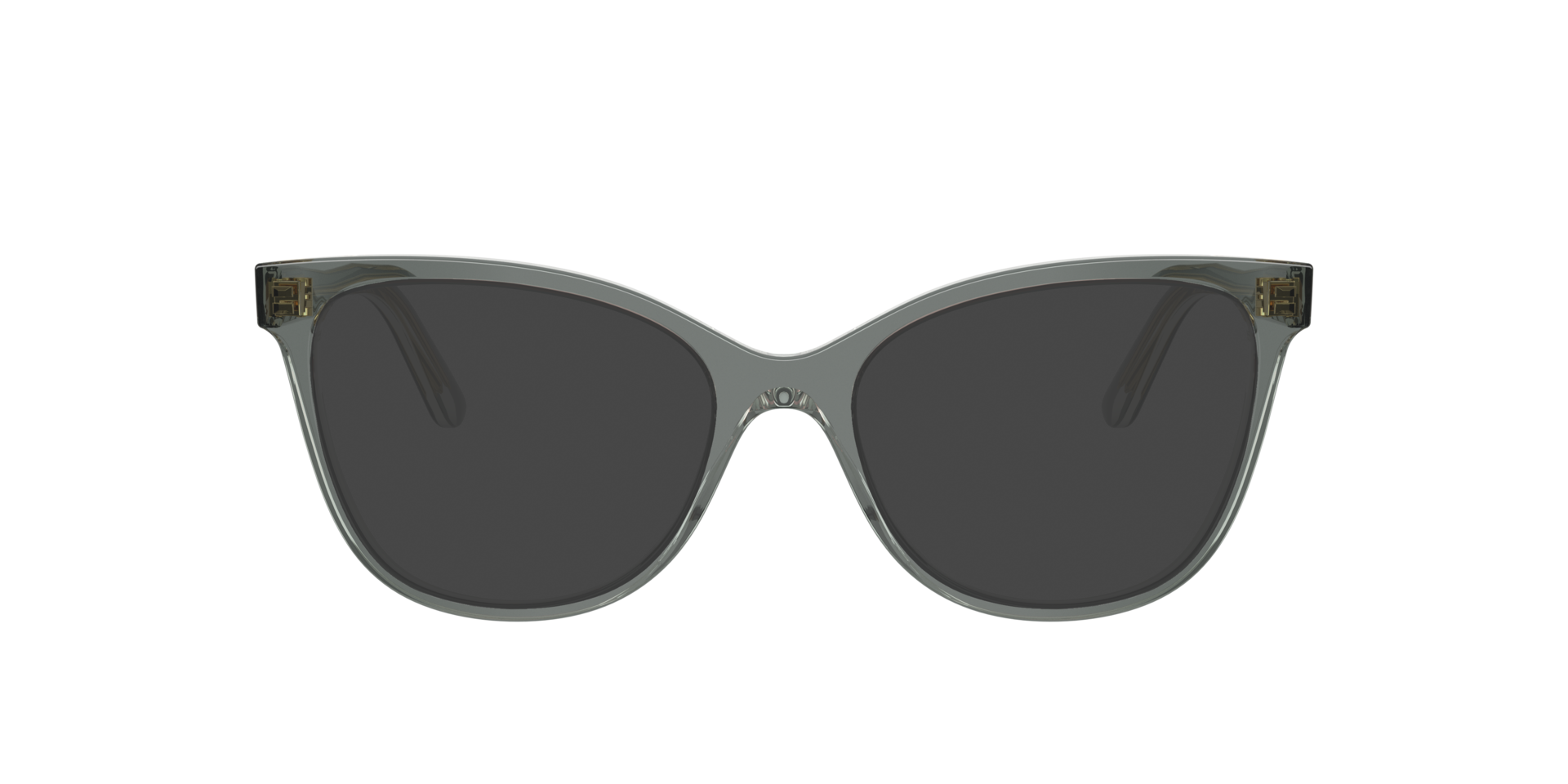 VO5748 Top Transparent Green & Transparent Green AcetatEyeglass Frames von B24, mit getönten Gläsern