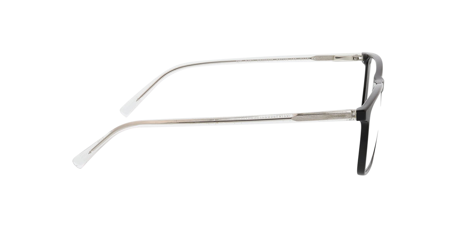 Rockford Schwarz & Kristall KunststoffEyeglass Frames von B24, Seitenansicht