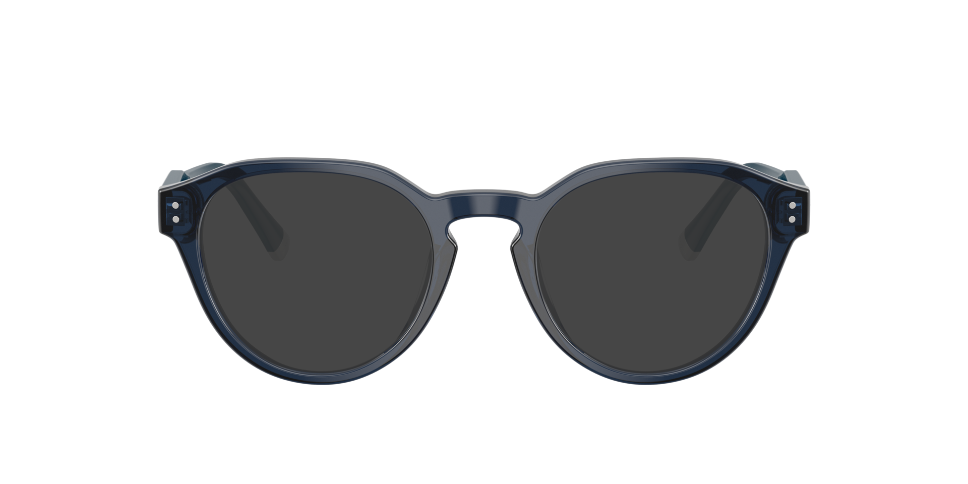 PH2304U Shiny Transparent Navy Blue AcetatEyeglass Frames von B24, mit getönten Gläsern