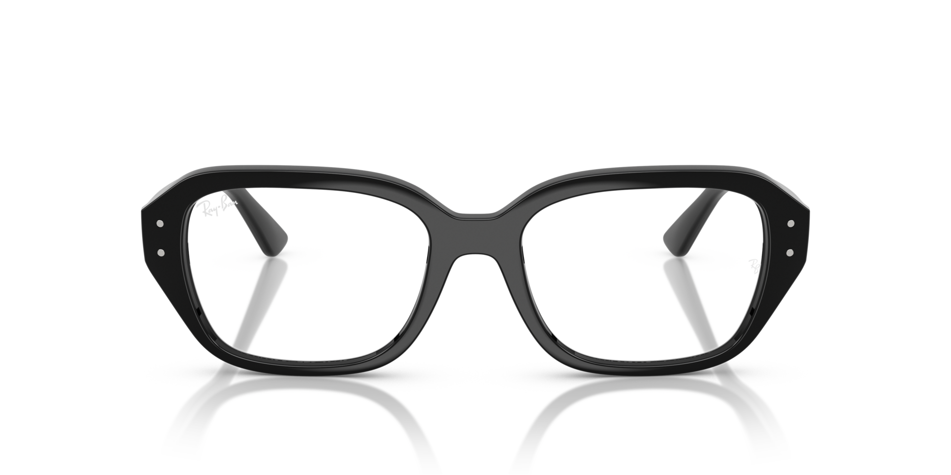 RB7258 Zwart KunststofEyeglass Frames van B24, Vooraanzicht