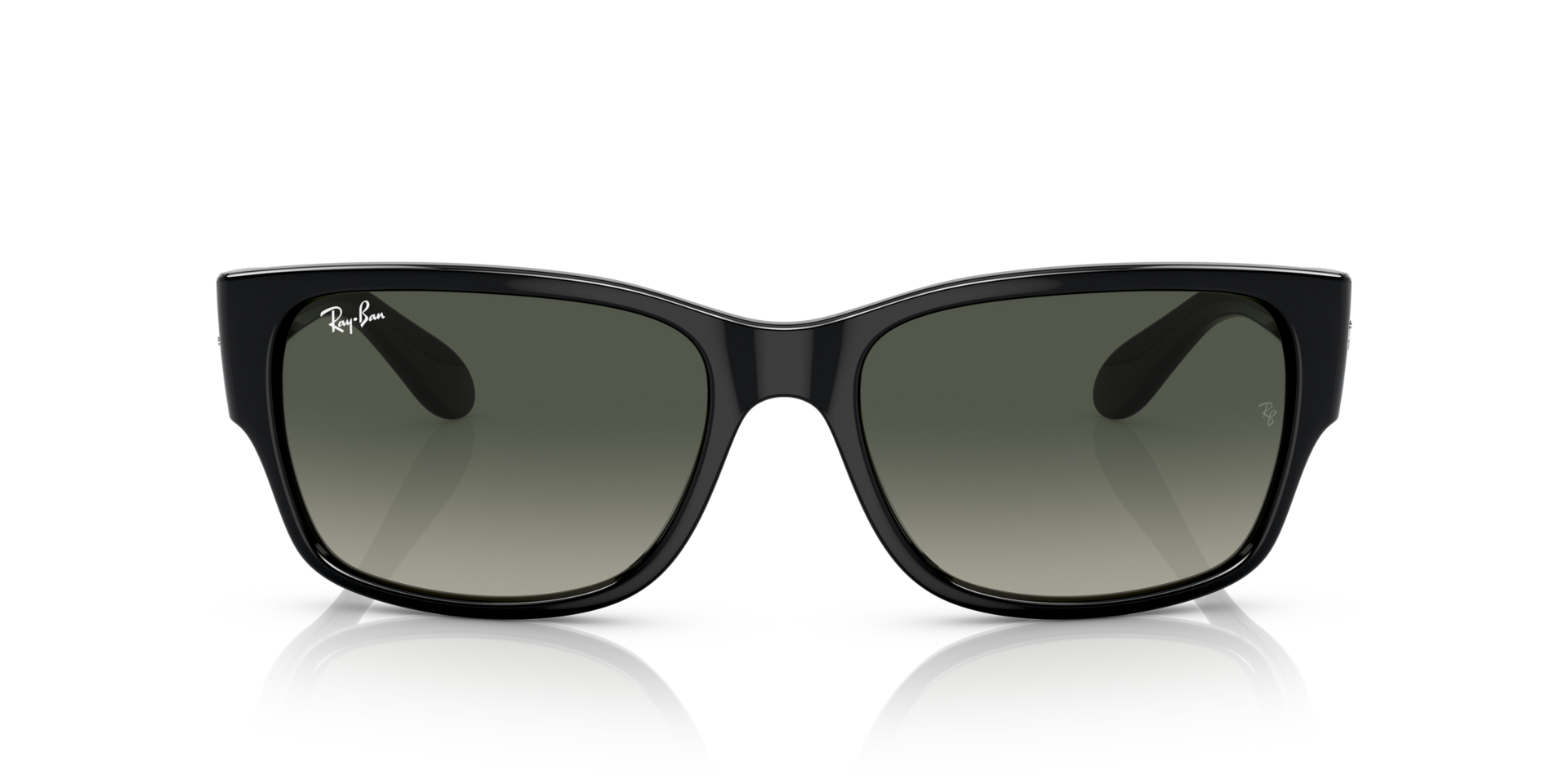 RB4388 Zwart KunststofSunglass Frames van B24, Vooraanzicht