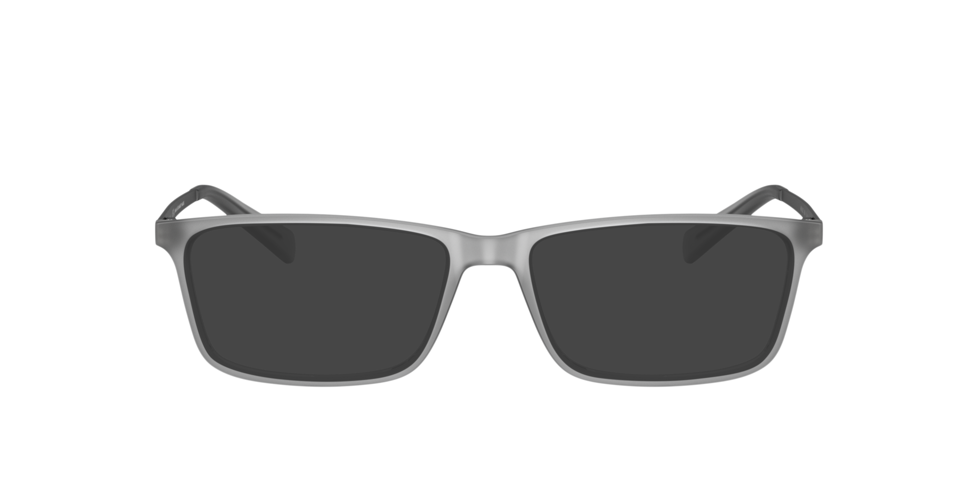 AX3027 Frosted Dark Grey KunststofEyeglass Frames van B24, met getinte lenzen