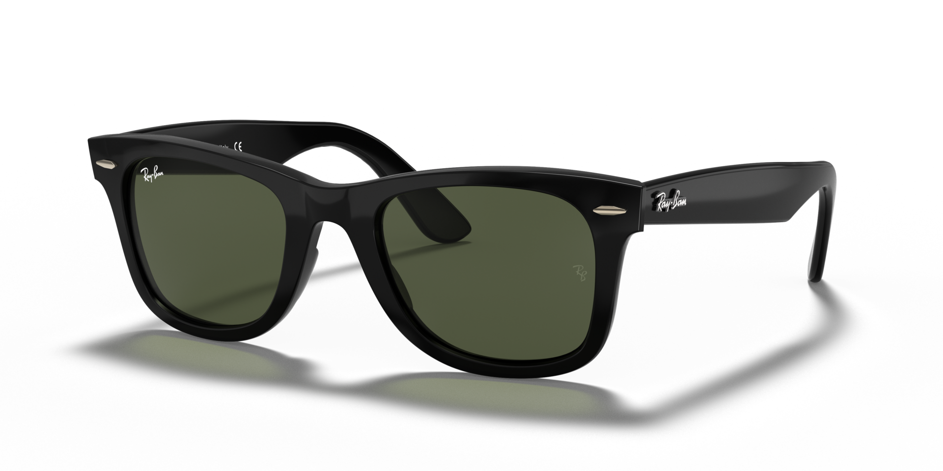RB4340 Zwart KunststofSunglass Frames van B24, Hoekweergave