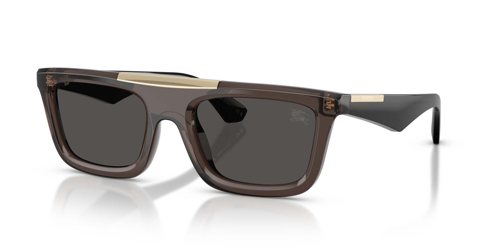 BE4451U Grau KunststoffSunglass Frames von B24, Dreiviertelansicht