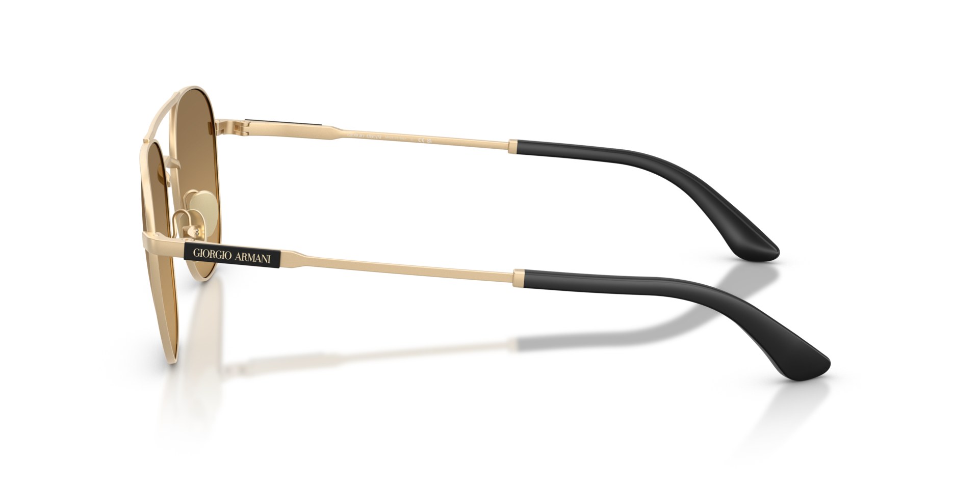 AR6178 Mat lichtgoud MetaalSunglass Frames van B24, Zijaanzicht