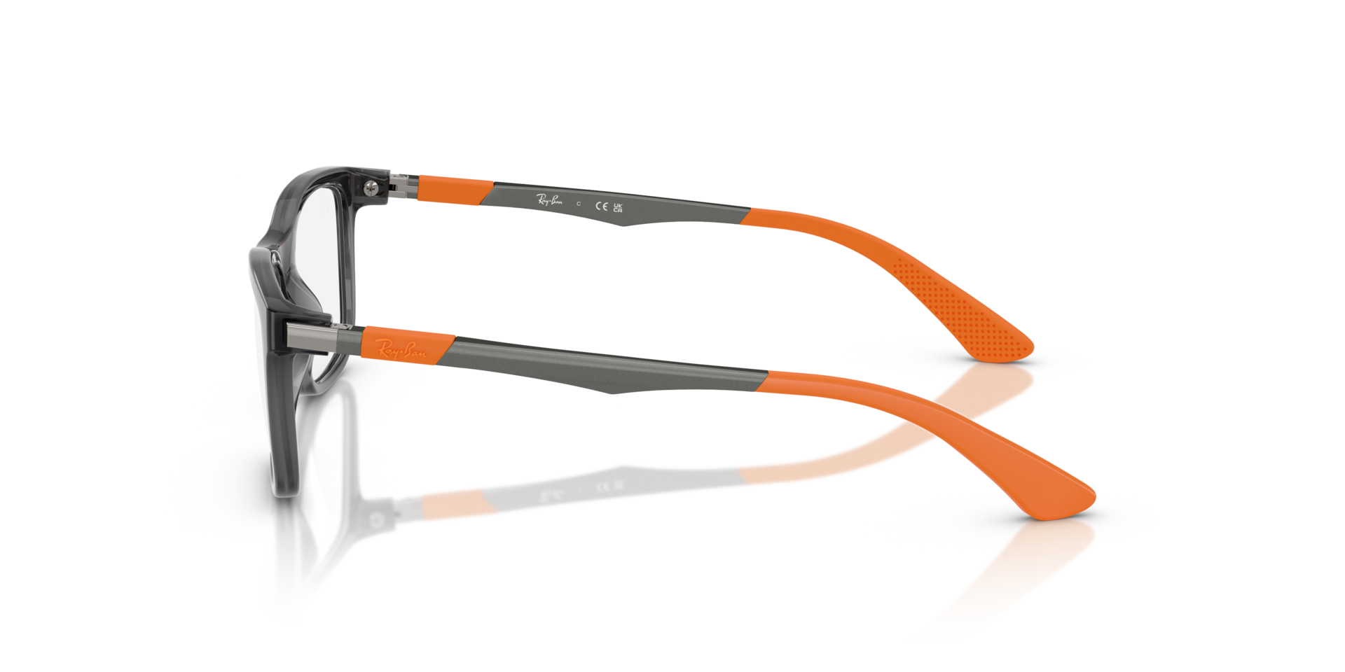 RB1549 Grau KunststoffEyeglass Frames von B24, Seitenansicht