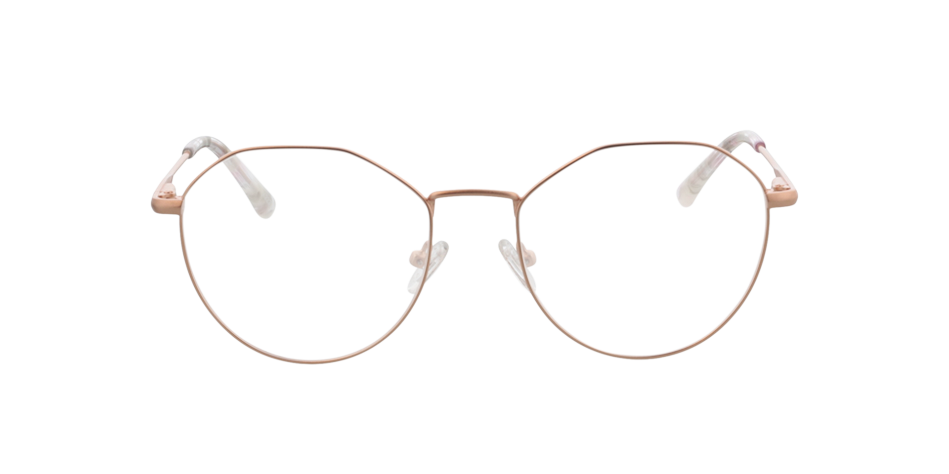 Mabel Roségold MetallEyeglass Frames von B24, Vorderansicht