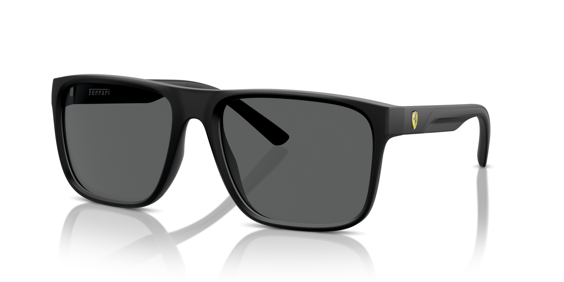 FZ6002U Matt Schwarz KunststoffSunglass Frames von B24, Dreiviertelansicht