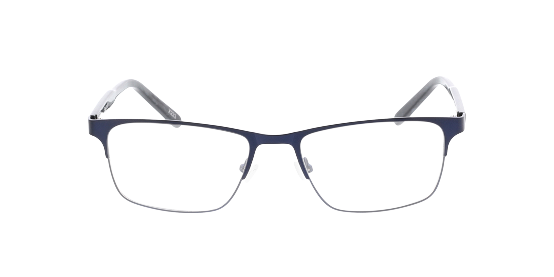 Sherman Blauw  &  gevlekt grijs MetaalEyeglass Frames van B24, Vooraanzicht