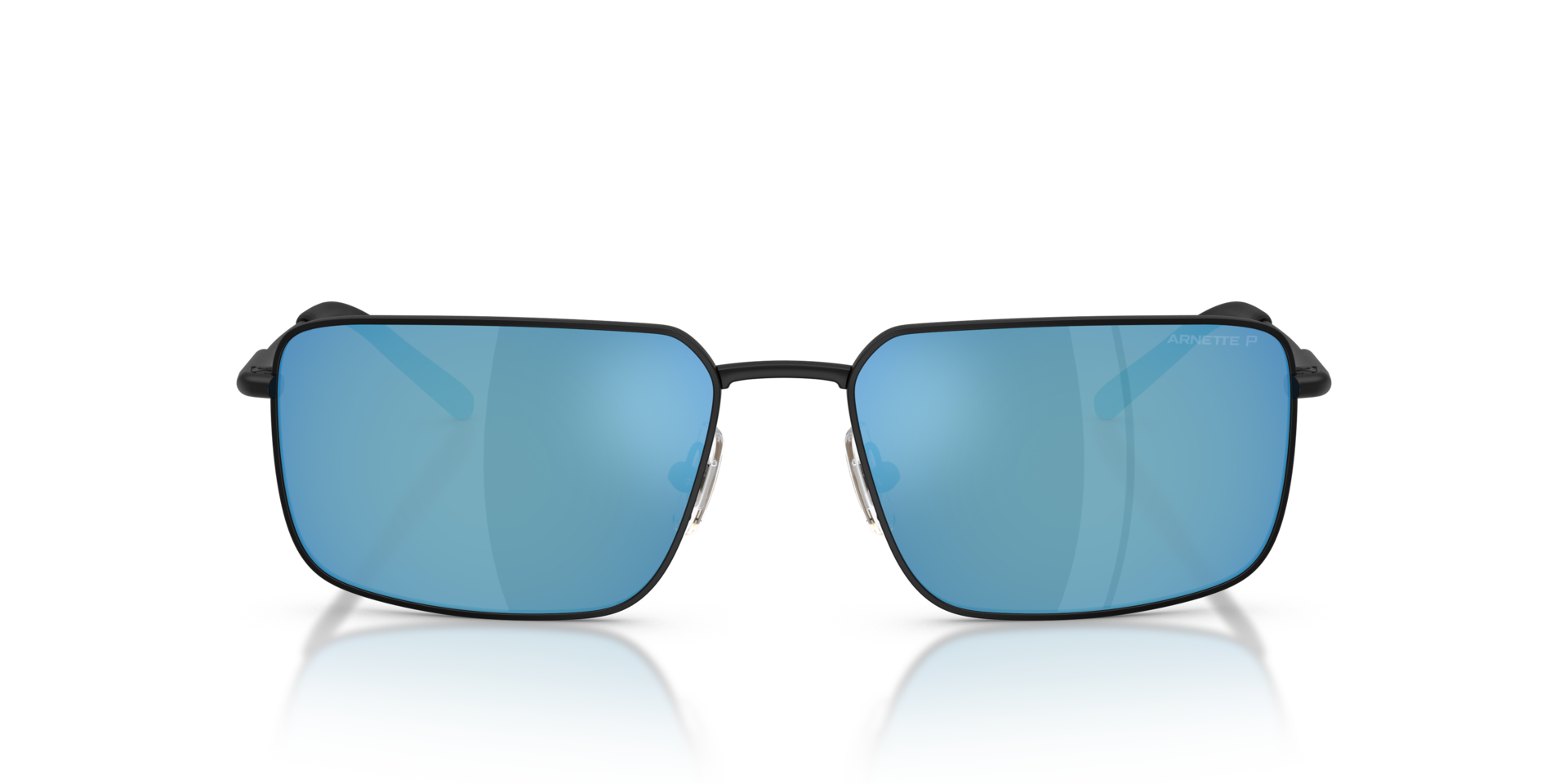 AN3095 Matzwart MetaalSunglass Frames van B24, Vooraanzicht