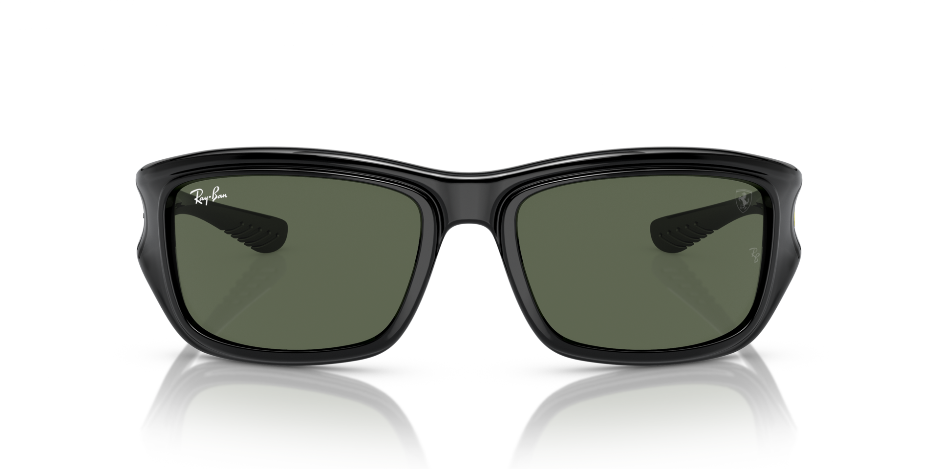 RB4405M Scuderia Ferrari Collection Schwarz KunststoffSunglass Frames von B24, Vorderansicht