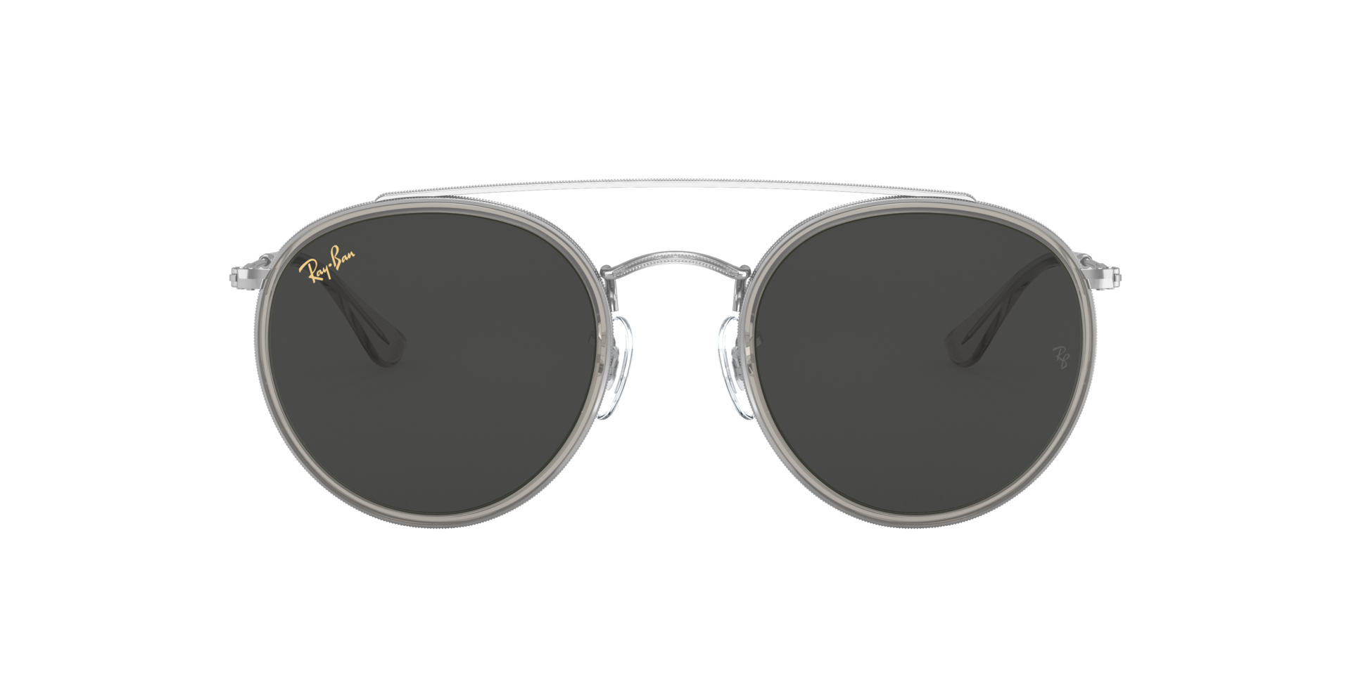 RB3647N Zilver MetaalSunglass Frames van B24, met getinte lenzen