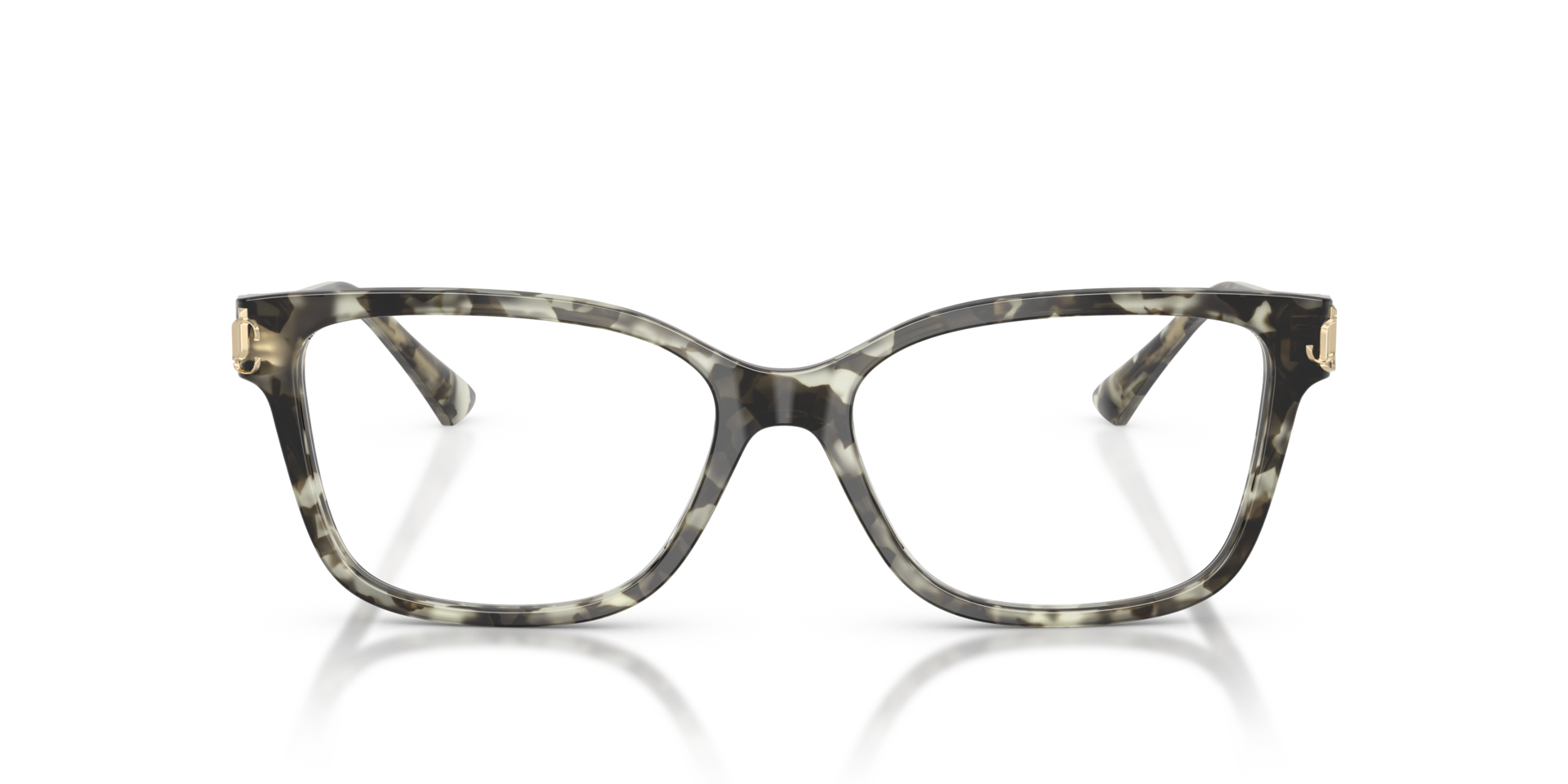JC3012 Milky Havana AcetaatEyeglass Frames van B24, Vooraanzicht