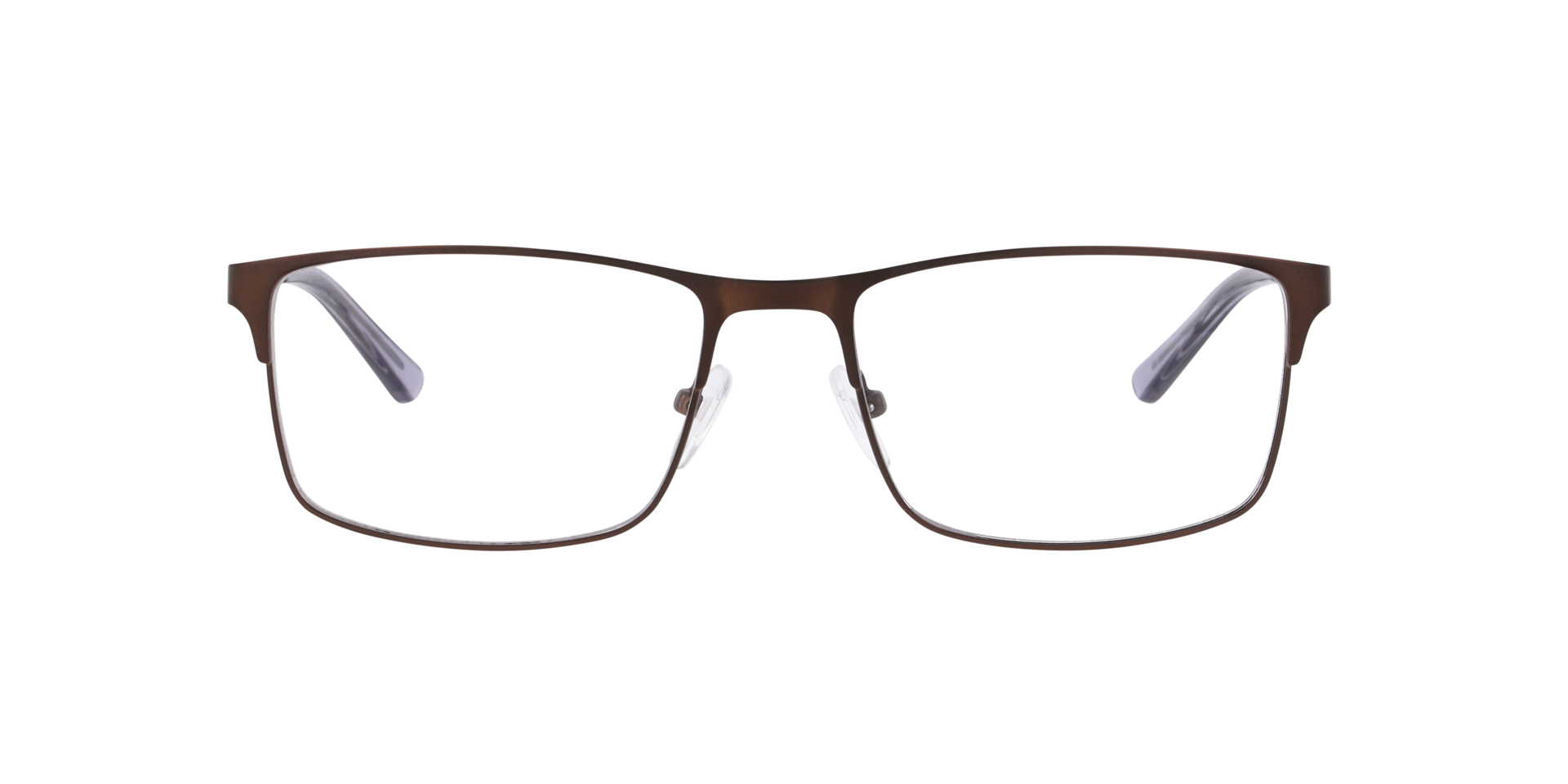 Glasgow Braun MetallEyeglass Frames von B24, Vorderansicht