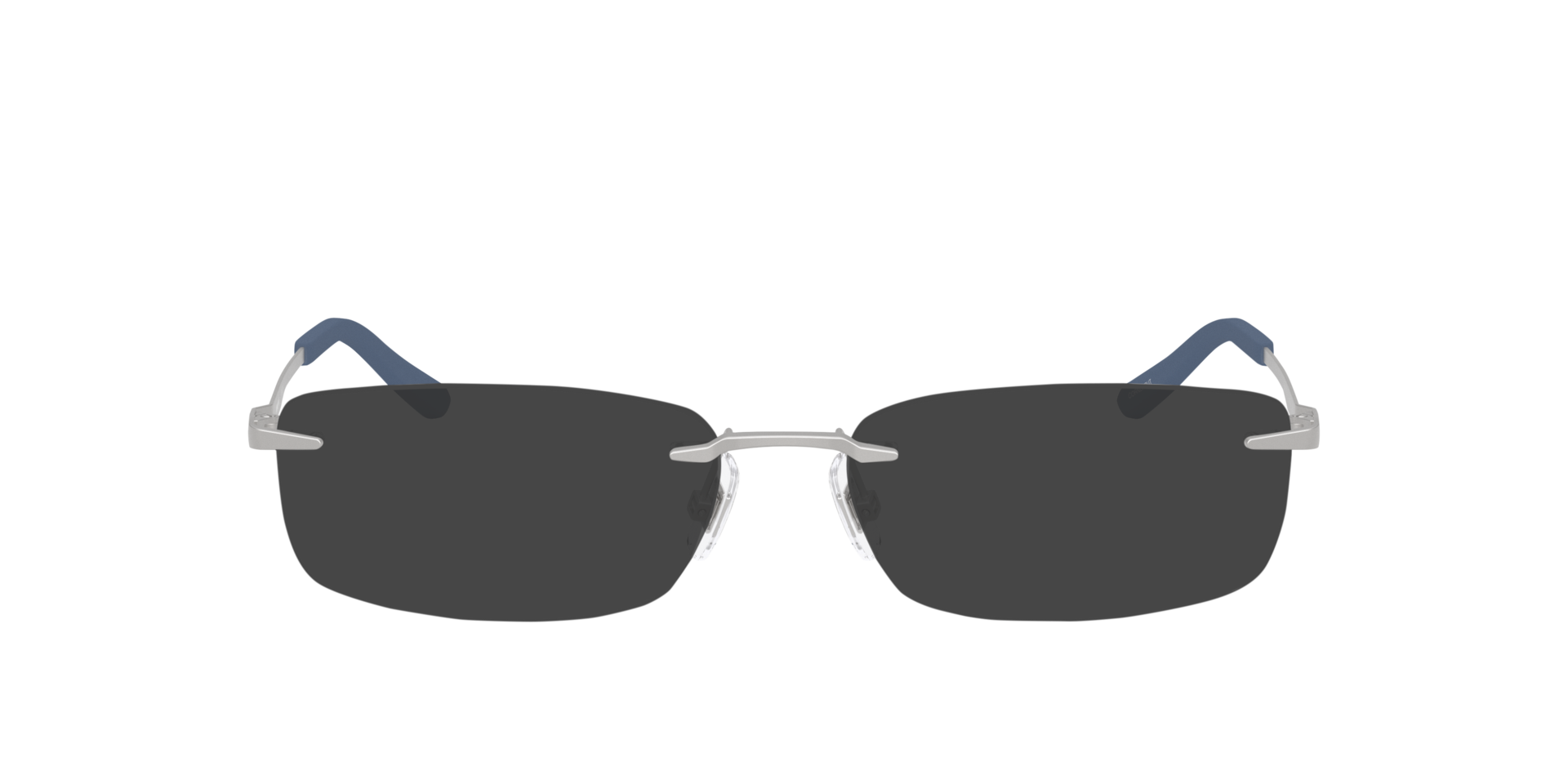 AN6150 Matte Silver MetallEyeglass Frames von B24, mit getönten Gläsern