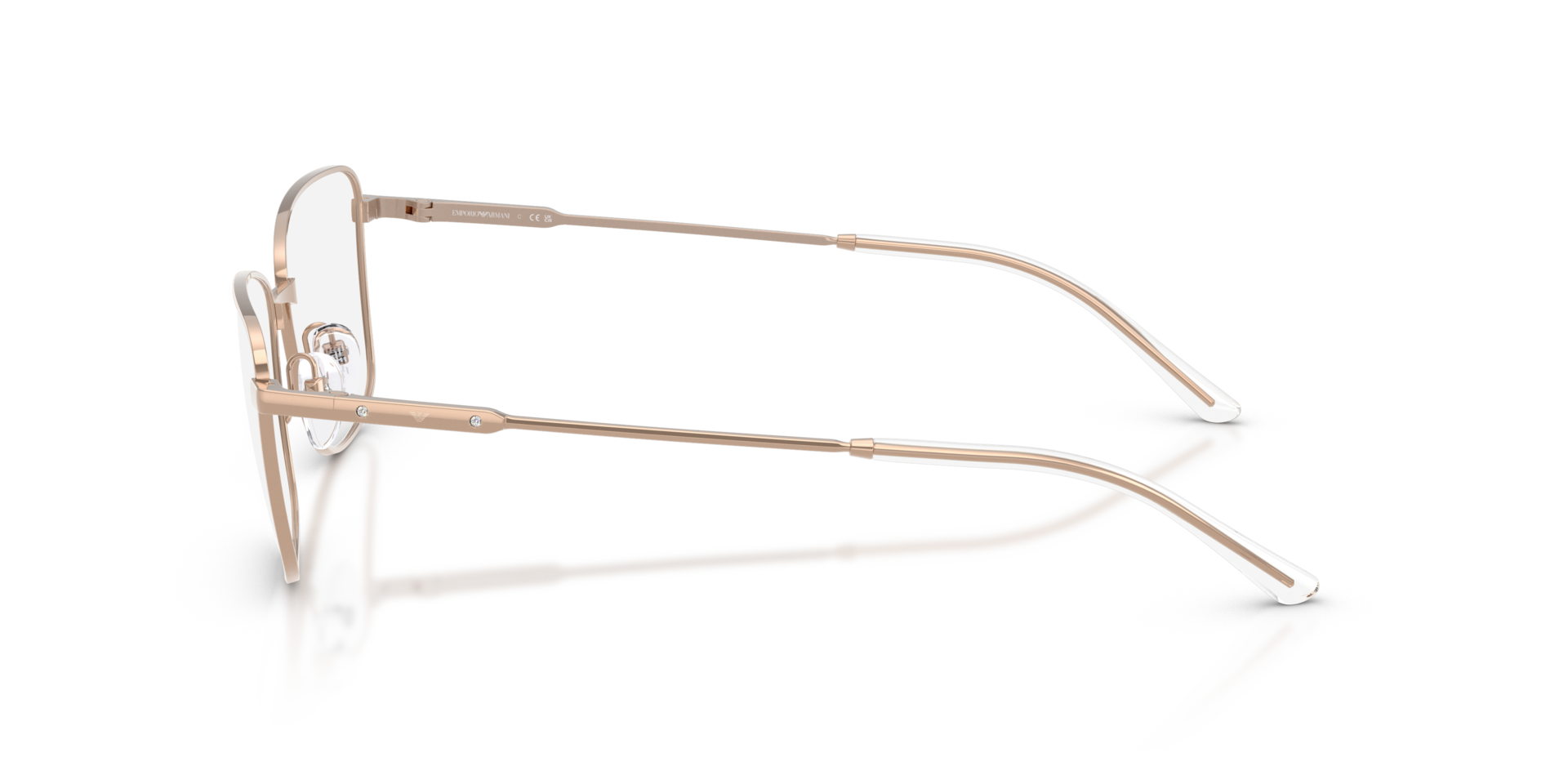 EA1185B Glanzend Roségoud MetaalEyeglass Frames van B24, Zijaanzicht
