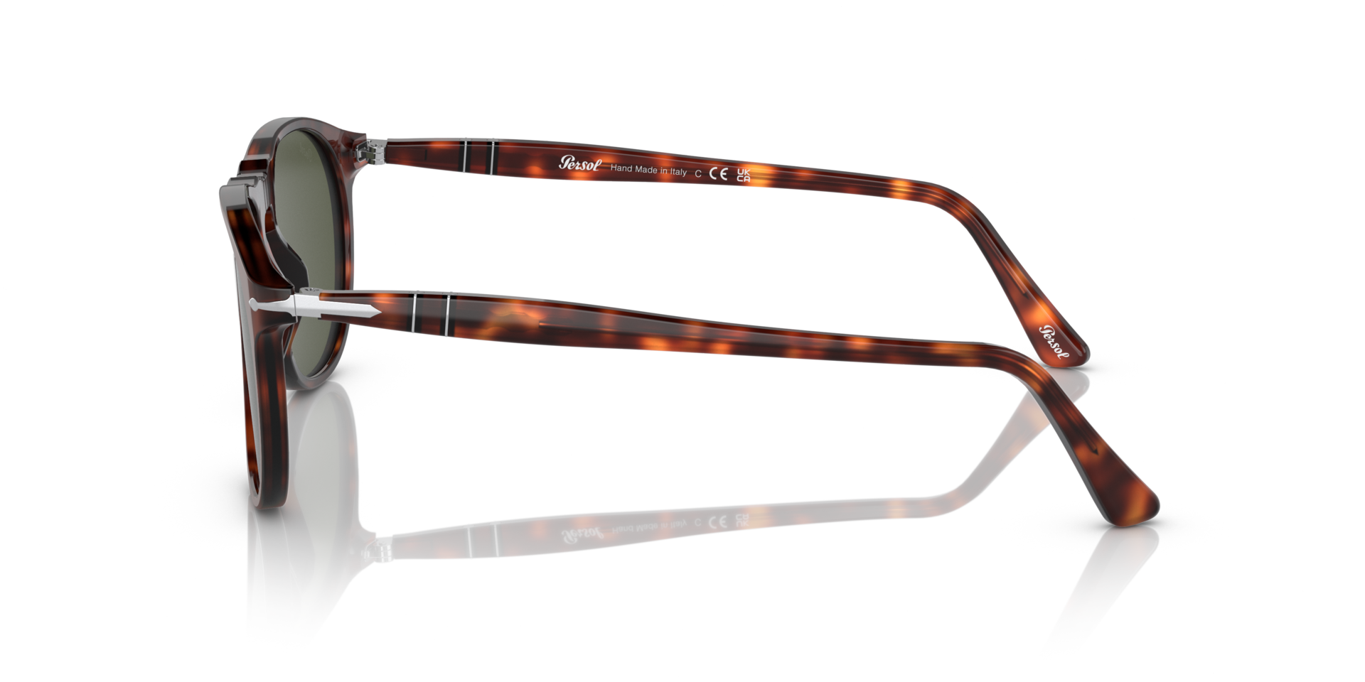 PO9649S Havana AcetatSunglass Frames von B24, Seitenansicht