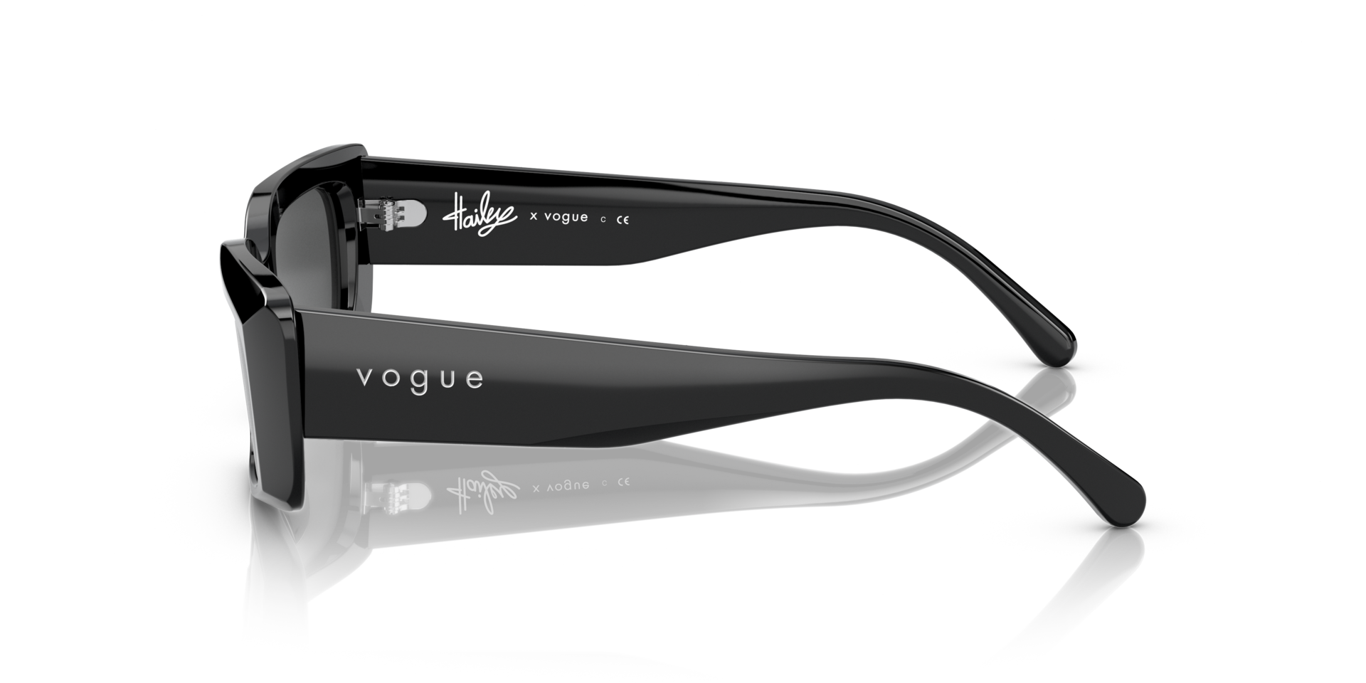 VO5440S Zwart AcetaatSunglass Frames van B24, Zijaanzicht