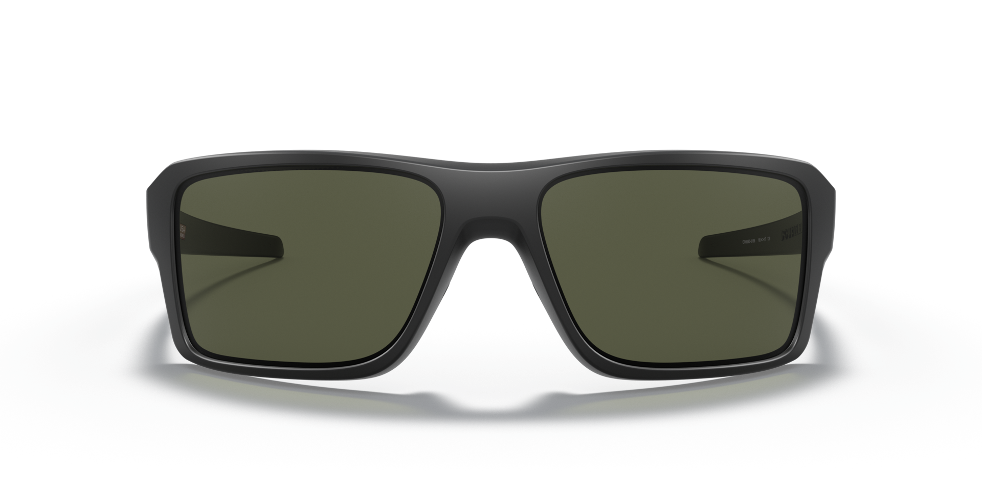 Double Edge Matt Schwarz KunststoffSunglass Frames von B24, Vorderansicht