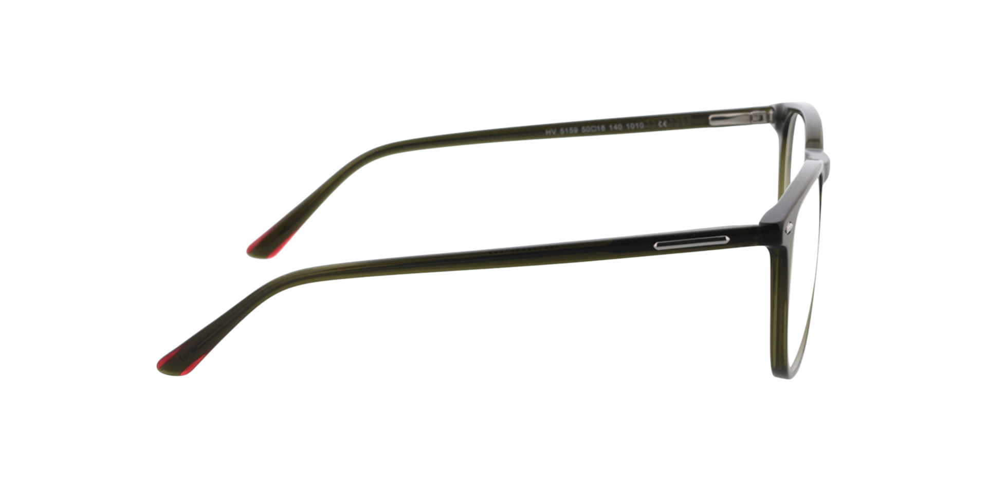 Noah Crystal Khaki AcetatEyeglass Frames von B24, Seitenansicht