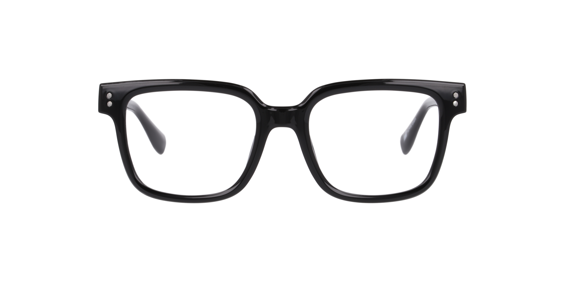 Texas Zwart KunststofEyeglass Frames van B24, Vooraanzicht