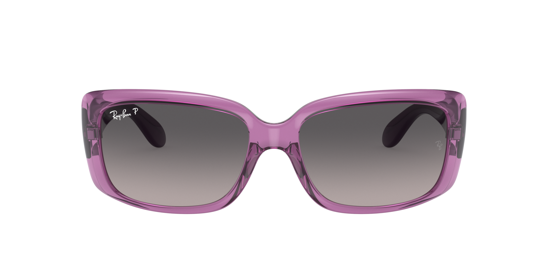 RB4389 Transparant violet KunststofSunglass Frames van B24, met getinte lenzen