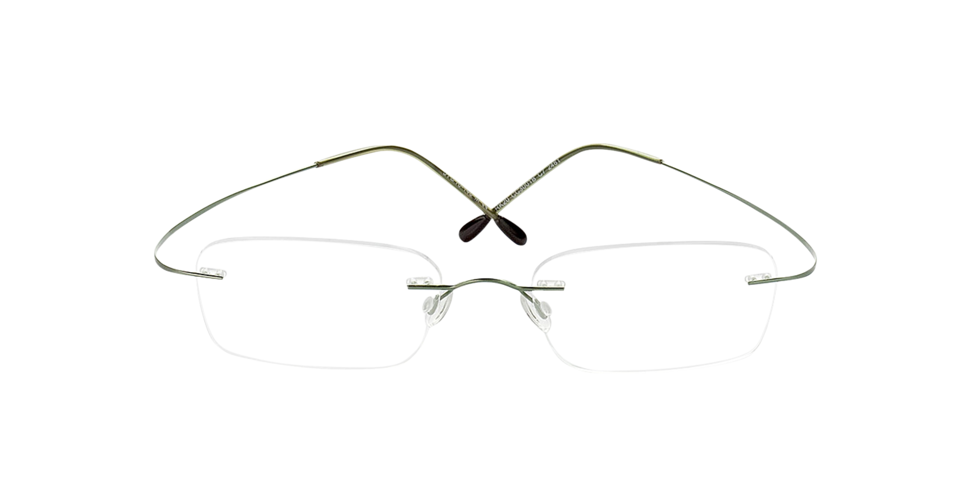 Mackay Groen TitaanEyeglass Frames van B24, Vooraanzicht