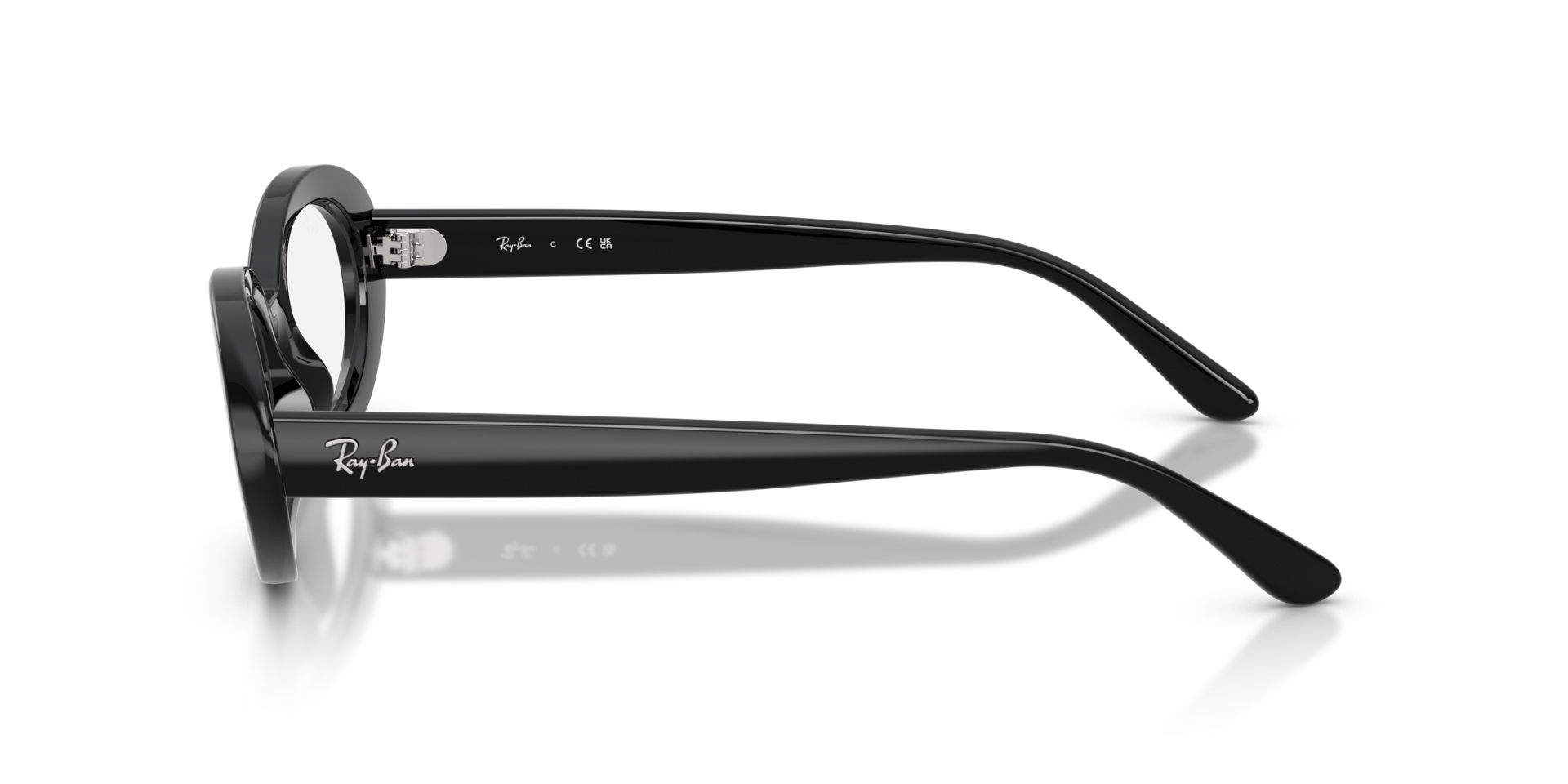 RB2223V Zwart KunststofEyeglass Frames van B24, Zijaanzicht