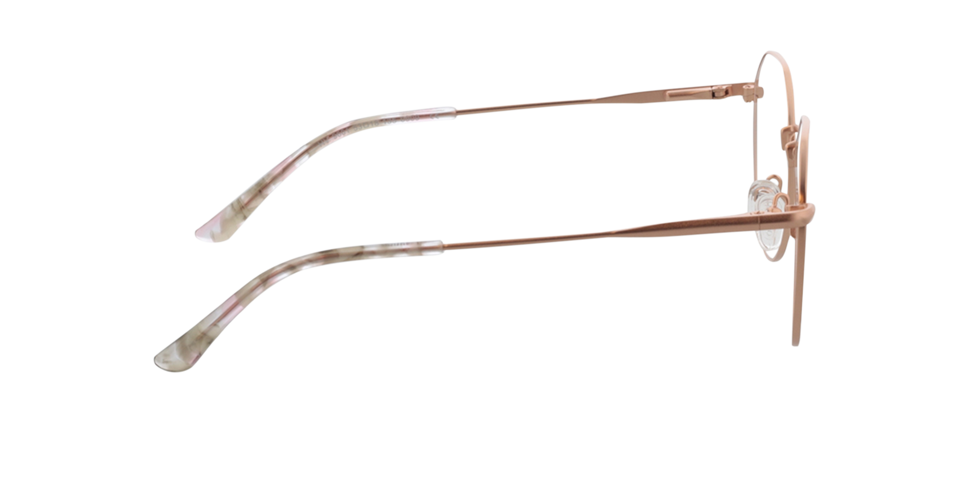 Mabel Roségold MetallEyeglass Frames von B24, Seitenansicht