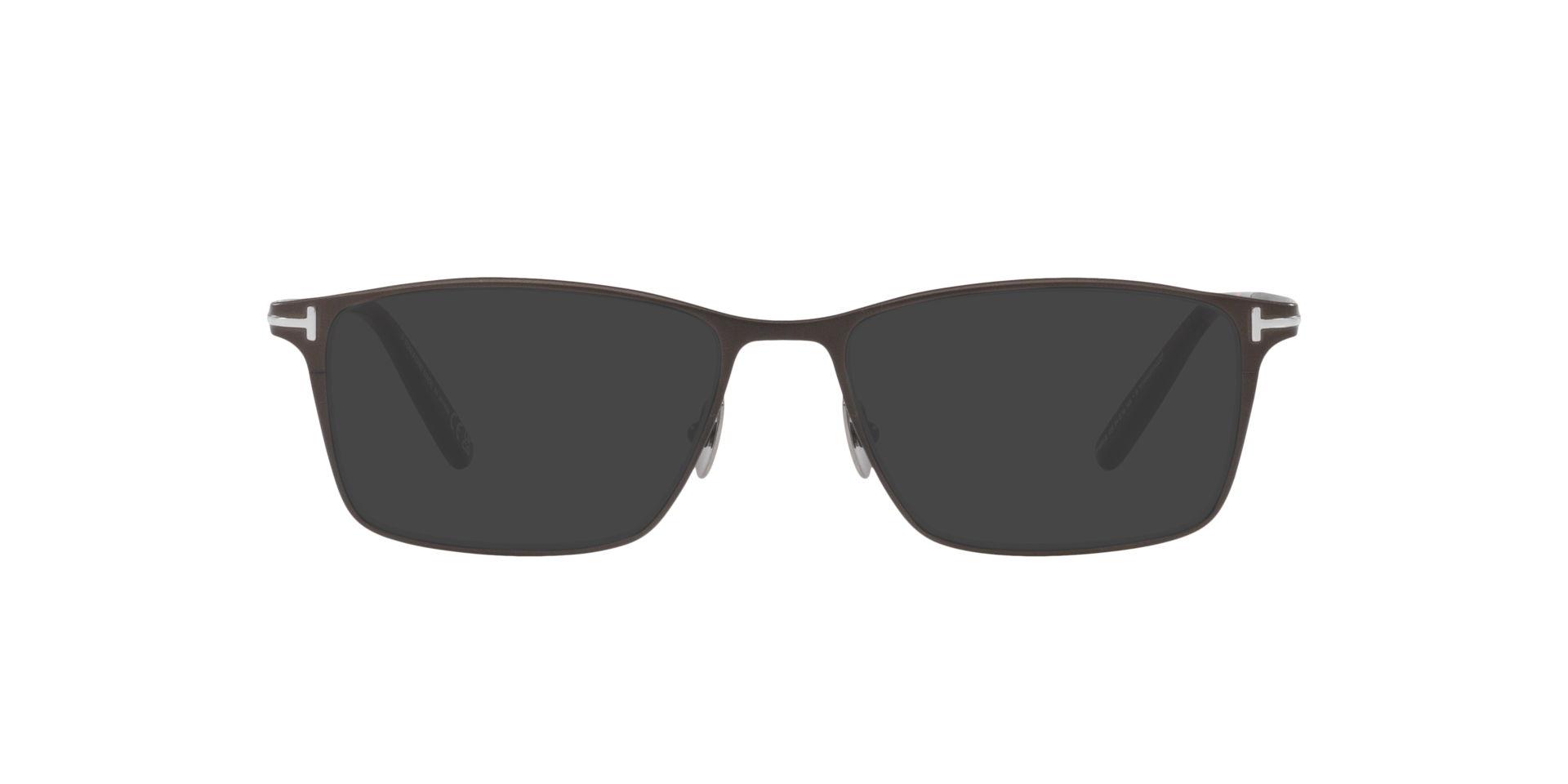 FT5935-B Gunmetal Matte TitanEyeglass Frames von B24, mit getönten Gläsern