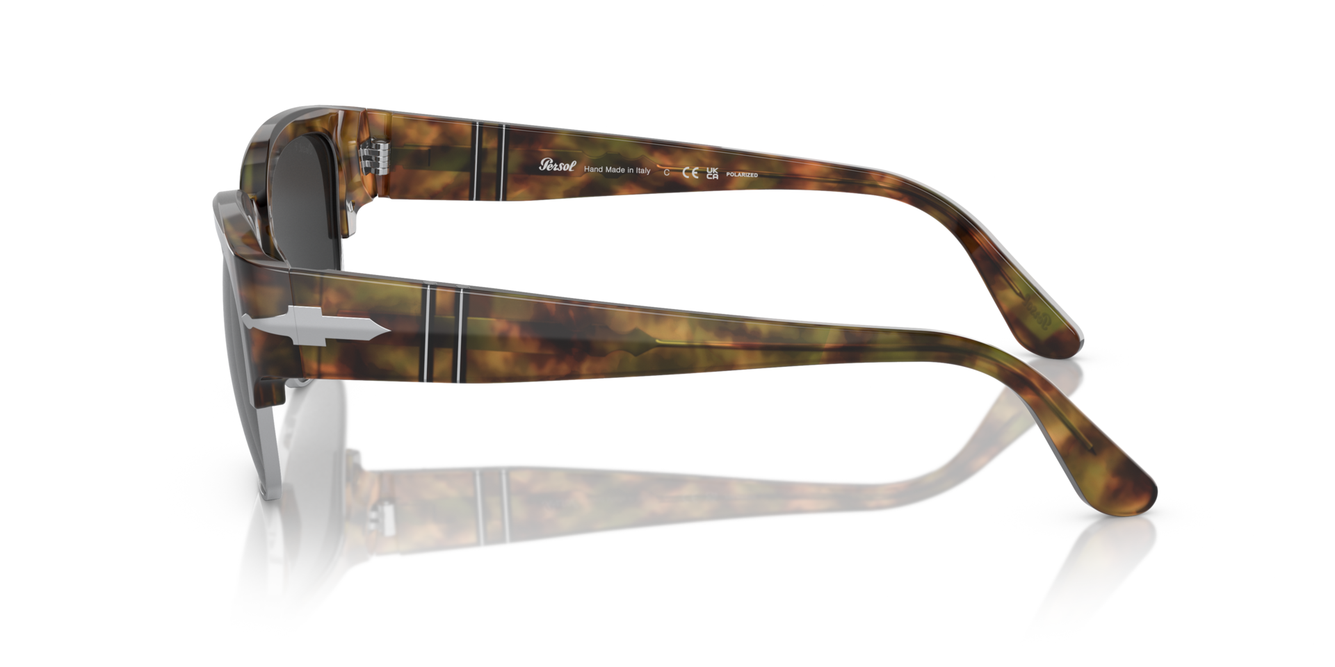 PO3319S Caffe AcetatSunglass Frames von B24, Seitenansicht