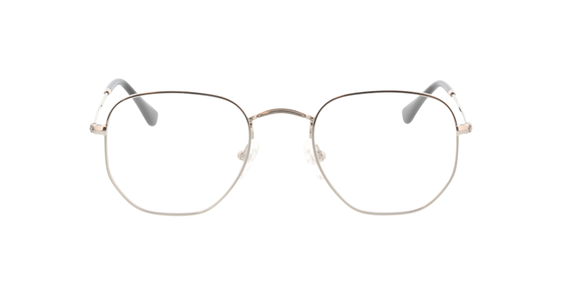 Rosario Silber MetallEyeglass Frames von B24, Vorderansicht