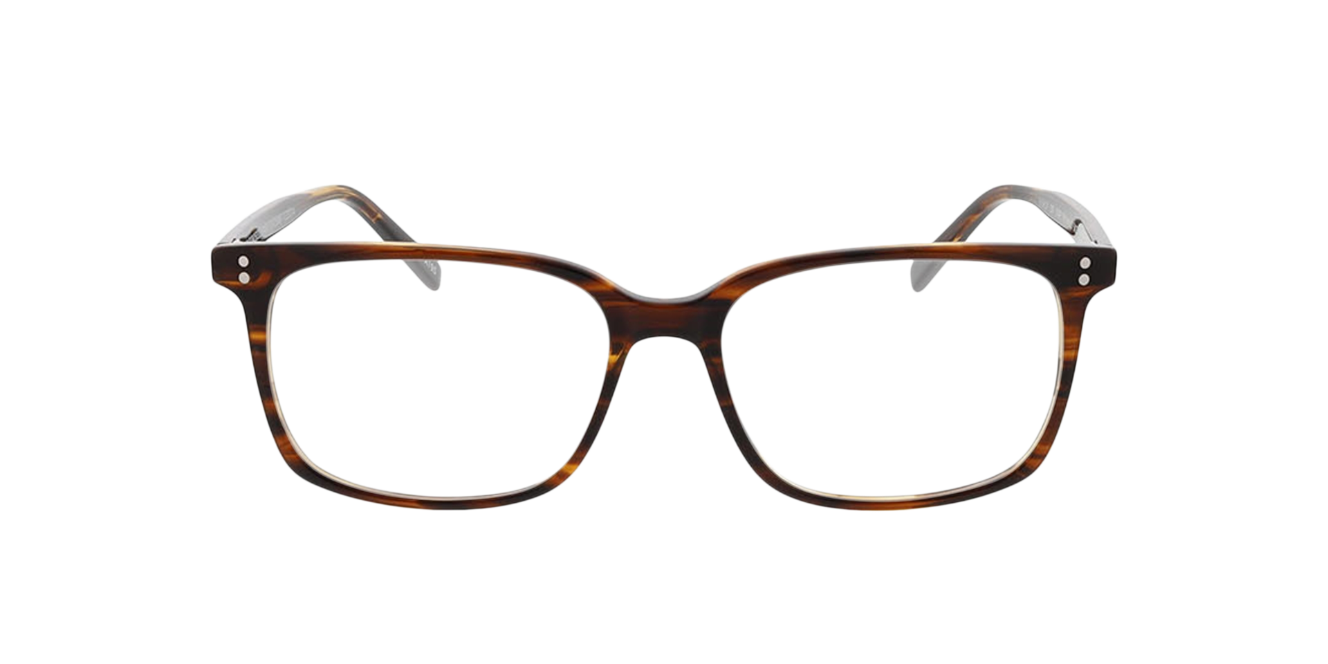 Richmond Crystal Brown Havana Horn AcetatEyeglass Frames von B24, Vorderansicht
