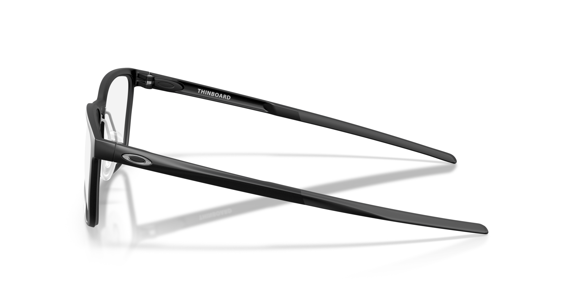 Thinboard Satijnglans zwart KunststofEyeglass Frames van B24, Zijaanzicht