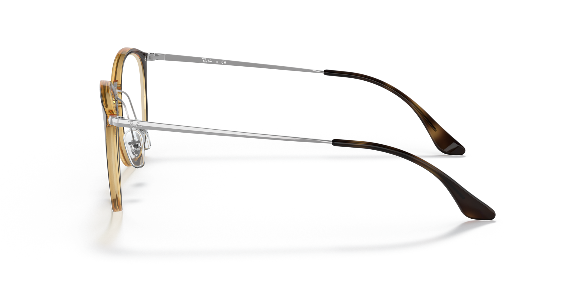 RB7140 Havana KunststofEyeglass Frames van B24, Zijaanzicht
