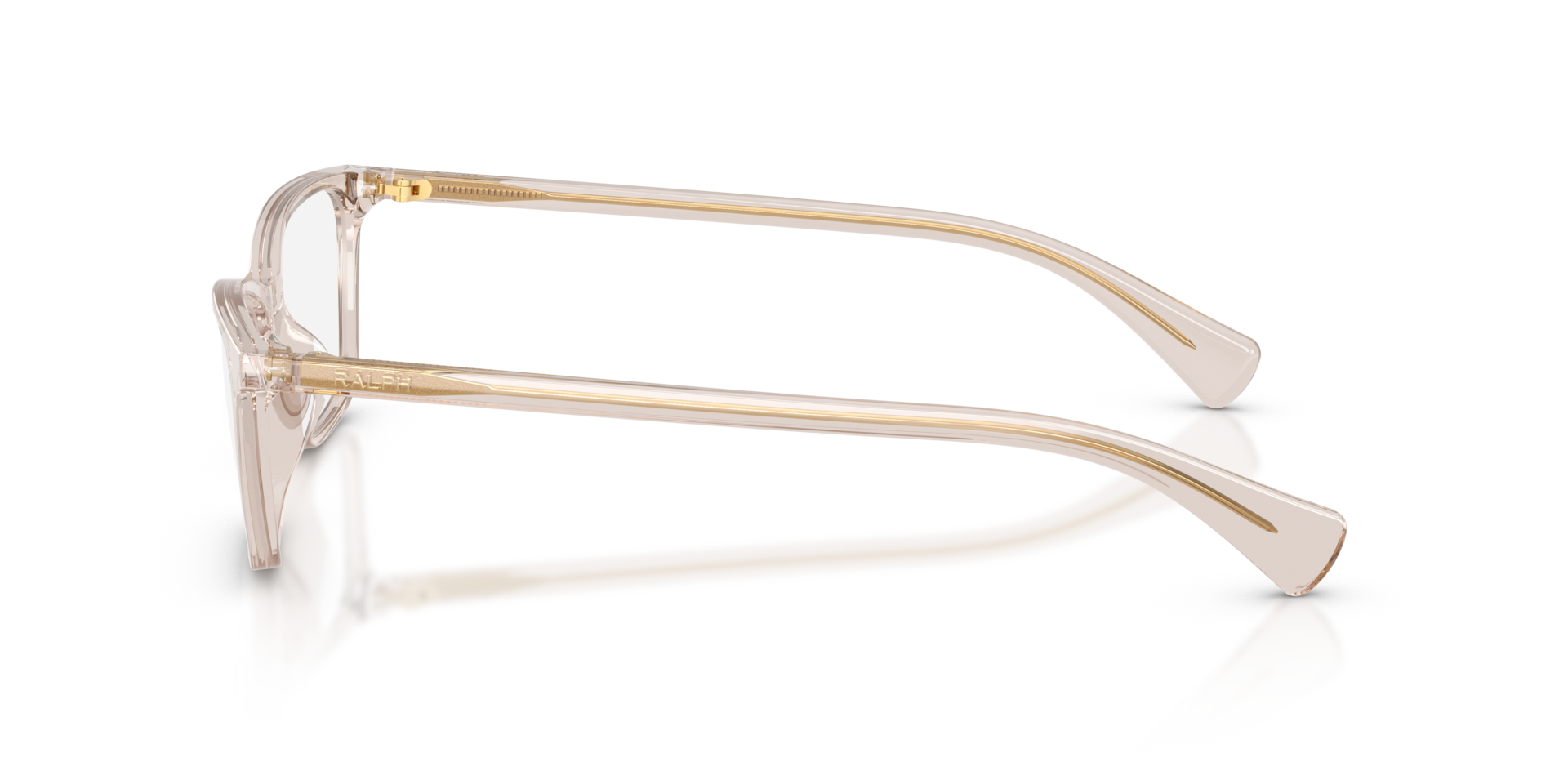 RA7187U Beige Transparent AcetatEyeglass Frames von B24, Seitenansicht