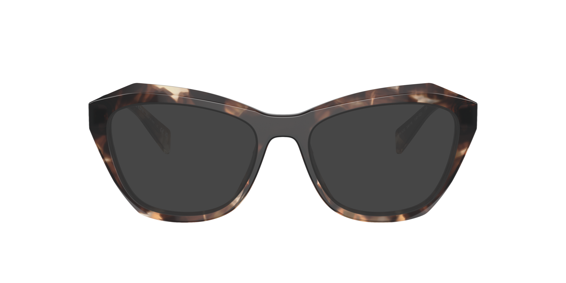 PR A20V Karamel Tortoise AcetaatEyeglass Frames van B24, met getinte lenzen
