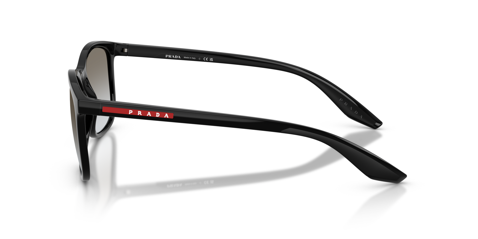 PS A08S Schwarz KunststoffSunglass Frames von B24, Seitenansicht