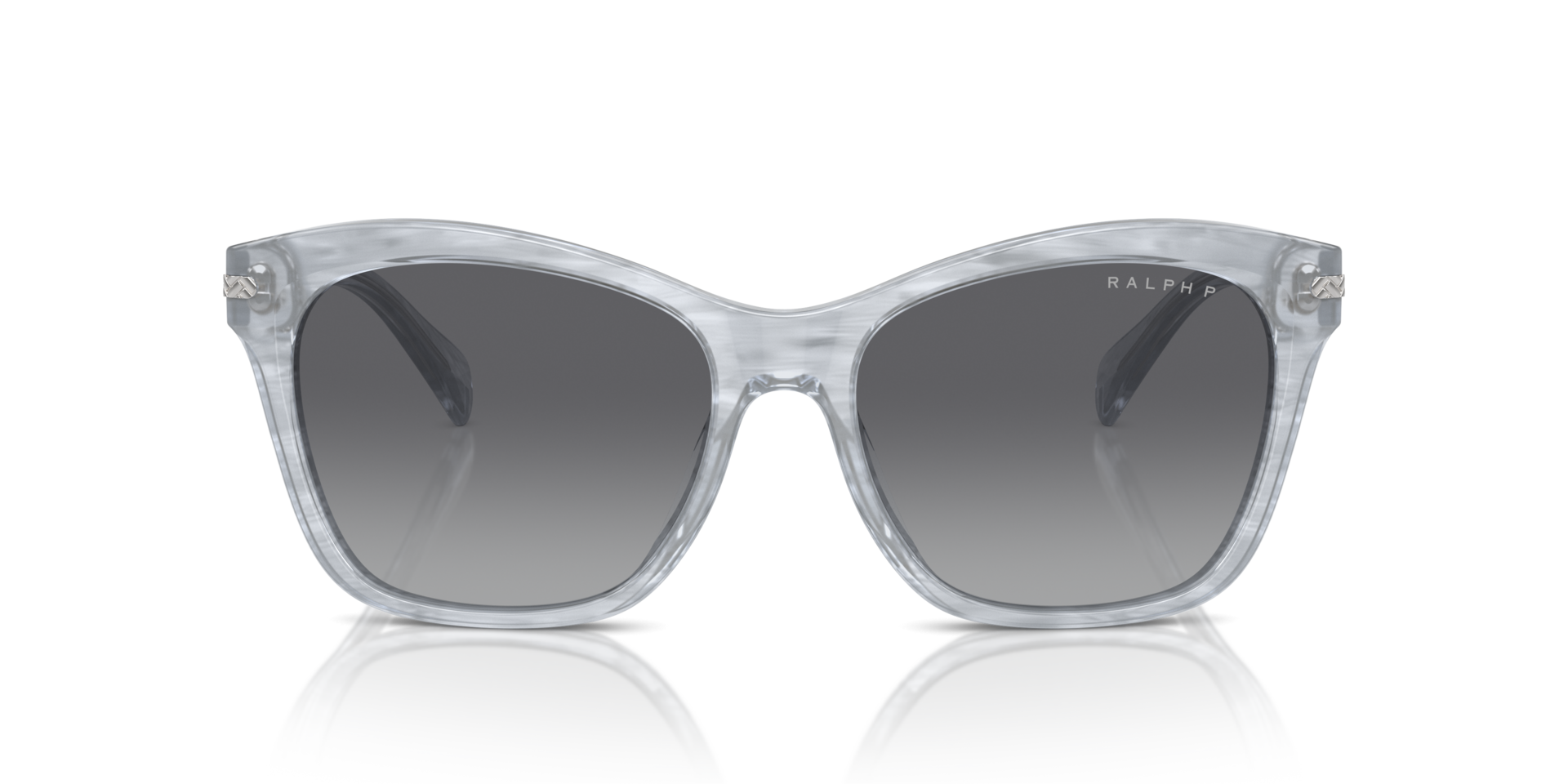 RA5310U Grau gestreift AcetatSunglass Frames von B24, Vorderansicht
