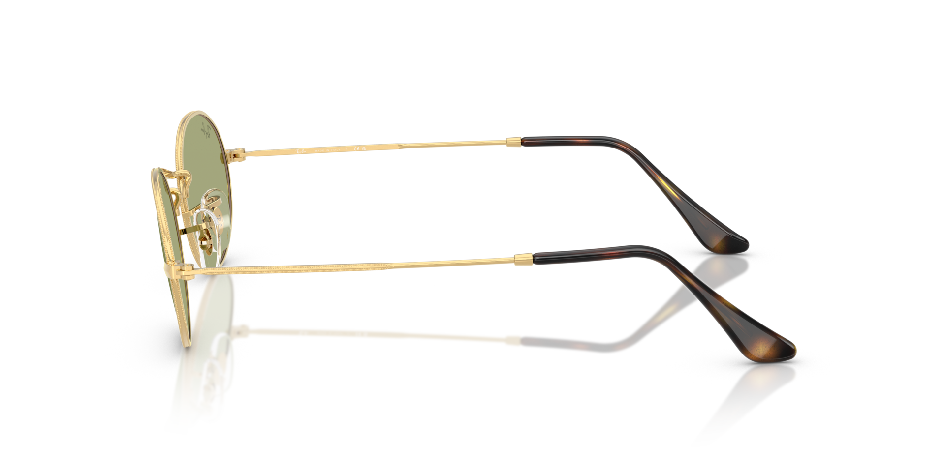 RB3547 Arista Gold MetallSunglass Frames von B24, Seitenansicht