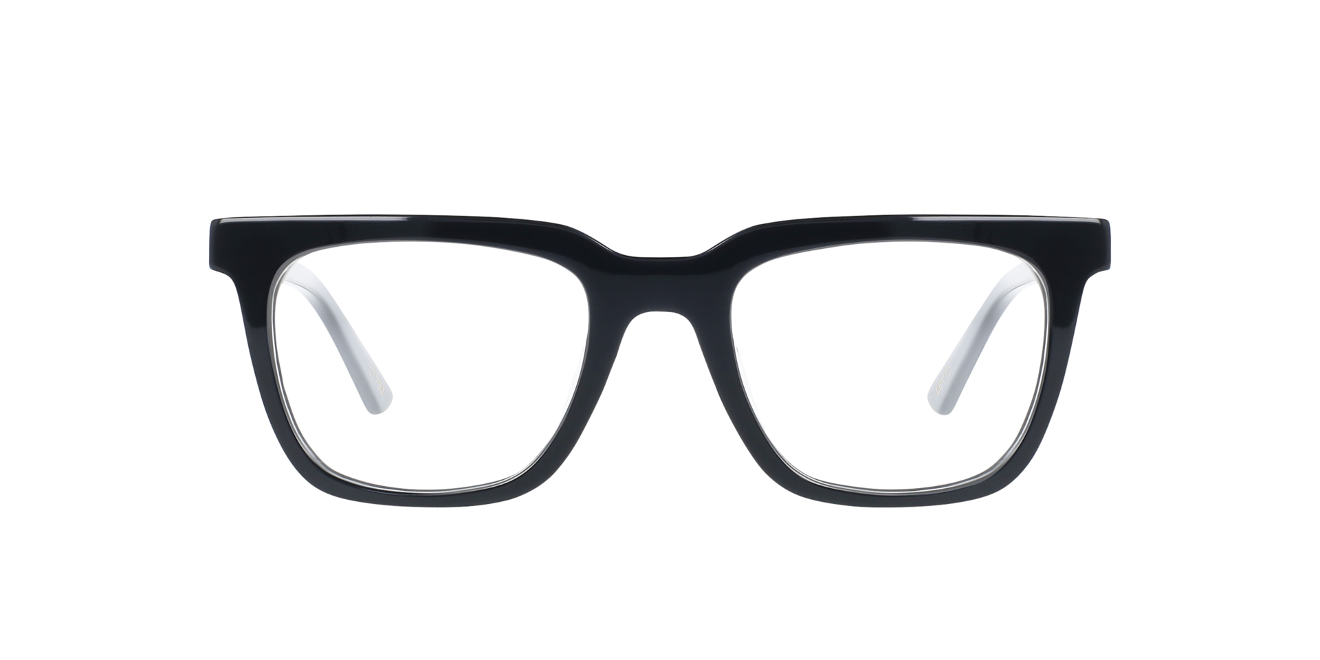 Vince Jet Black AcetatEyeglass Frames von B24, Vorderansicht