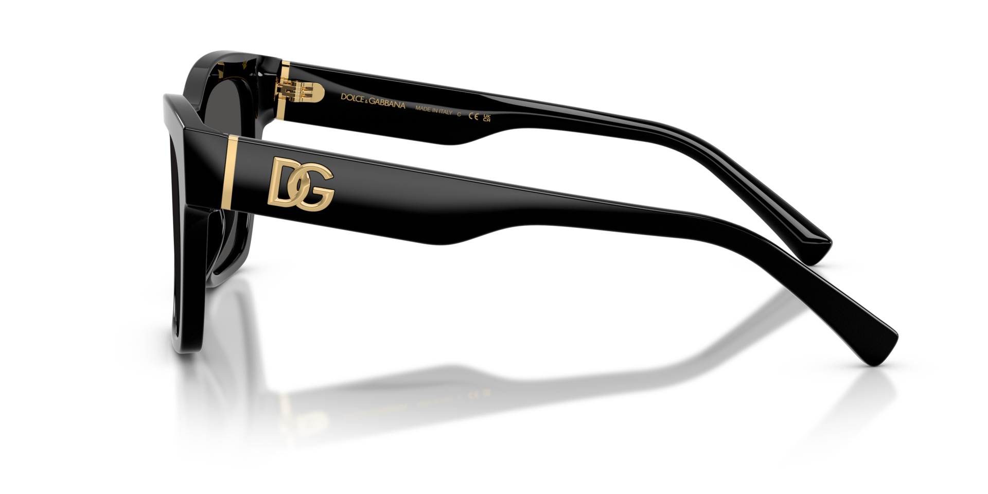 DG4512 Schwarz AcetatSunglass Frames von B24, Seitenansicht