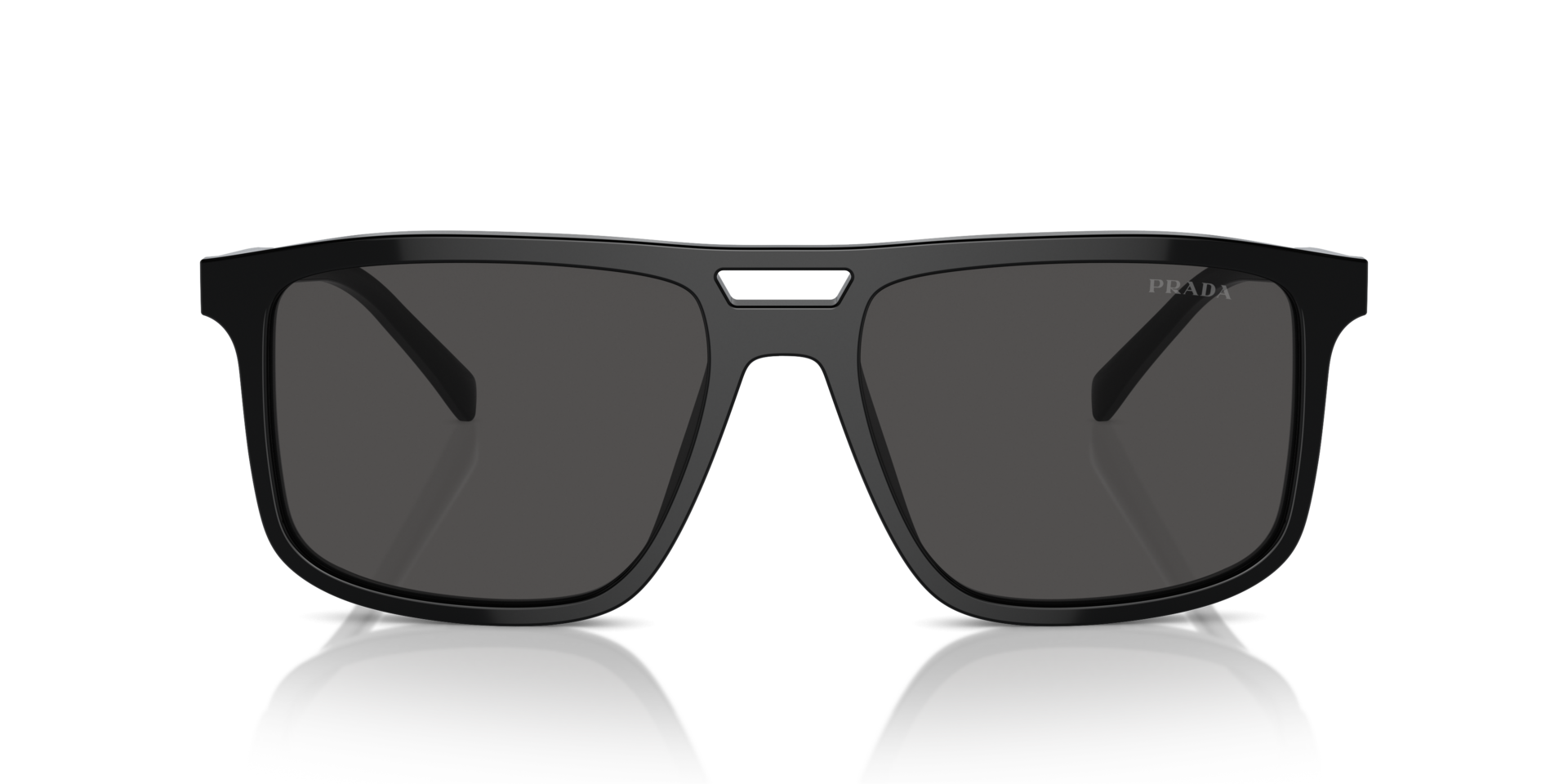 PR A22S Schwarz AcetatSunglass Frames von B24, Vorderansicht